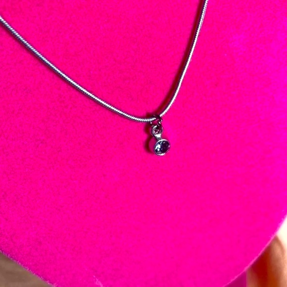 Jewelry - NEW Purple Amethyst February Bling Rhinestone Birthstone Birthday Necklace Witch